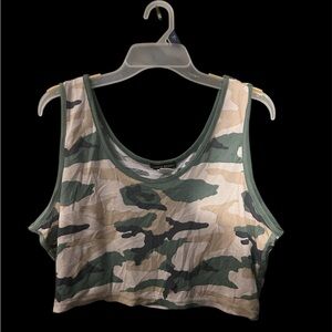 Camo Print Women's Crop Top